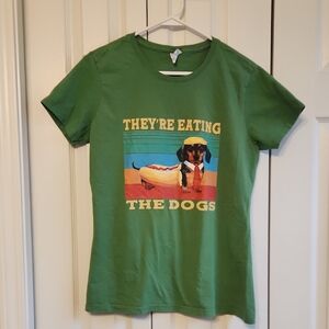 They're Eating The Dogs - Hot Dog Weiner Dog Dachshund Graphic T-Shirt